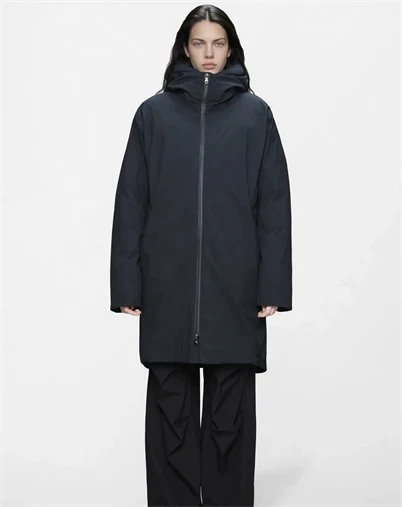 Rains - Sarna Long Puffer Jakke - Navy
